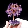 KIZQYN Crystal Tree/Money Tree Crystal Tree Amethyst Gem Tree Quartz Crystal Cluster Base Bonsai Lucky Money Tree Sculpture Home Office Decoratio for Wealth and Luck Gem Tree view 3