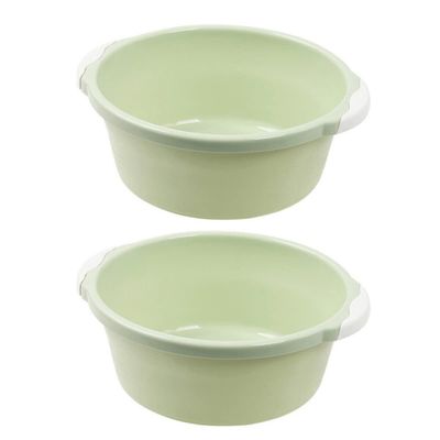 Simple Basin 2pcs Home Bathroom Wash Basin Large Size Easy to Move