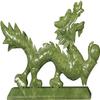 CFLNYC Home Decor Dragon Statues Home Decor Feng Shui Natural Jade, Dragon Figurines Sculptures Collectibles for Luck and Success (Size : 28cm) view 1