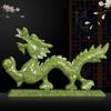 CFLNYC Home Decor Dragon Statues Home Decor Feng Shui Natural Jade, Dragon Figurines Sculptures Collectibles for Luck and Success (Size : 28cm) view 2
