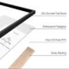 HAUS AND HUES 12x16 Black Oak Frame Set of 4 - Rustic Wooden Poster Holders with Basic Design view 2