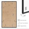 HAUS AND HUES 12x16 Black Oak Frame Set of 4 - Rustic Wooden Poster Holders with Basic Design view 3