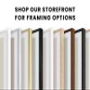 HAUS AND HUES 12x16 Black Oak Frame Set of 4 - Rustic Wooden Poster Holders with Basic Design view 4