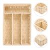 FOMIYES Woven Storage Basket for Organizing Tea Bags and Coffee Compact Design for Home Office Use Stylish and Functional for Bathroom Kitchen Spaces view 2