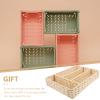 FOMIYES Woven Storage Basket for Organizing Tea Bags and Coffee Compact Design for Home Office Use Stylish and Functional for Bathroom Kitchen Spaces view 4