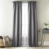 Grand Avenue Grey Curtains, Light Filtering Window Curtains 84 Inches Long, Rod Pocket 2 Curtain Panels + 2 Sheers view 1