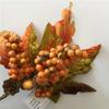 Lindagary Thanksgiving Autumn Leaves Fall Floral Picks Artificial Berries Pine Cone Branches for Thanksgiving Autumn Fall Wreath Decor view 2