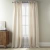 Grand Avenue Beige Curtains, Light Filtering Window Curtains 84 Inches Long, Rod Pocket 2 Curtain Panels + 2 Sheers view 1