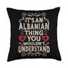 Albania Flag Proud Albanians Men & Women Throw Pillow view 1