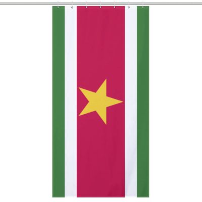 TAIZIYEAH Suriname Flag Shower Curtain Texture Abstract Polyester Fabric Bathroom Curtains Durable Bathtub Showers Decor with Hooks 36x72Inch92x183cm