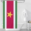 TAIZIYEAH Suriname Flag Shower Curtain Texture Abstract Polyester Fabric Bathroom Curtains Durable Bathtub Showers Decor with Hooks 36x72Inch92x183cm view 3