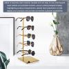 LXBAMKEA Glasses Storage Display Stand Holder, Stainless Steel Retail Eyeglasses Sunglasses Hanging Organizer, Home Decor Rooms Store Desk Dresser Tabletop Storage Rack view 2