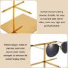 LXBAMKEA Glasses Storage Display Stand Holder, Stainless Steel Retail Eyeglasses Sunglasses Hanging Organizer, Home Decor Rooms Store Desk Dresser Tabletop Storage Rack view 3
