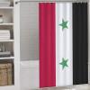 TAIZIYEAH Syria Flag Shower Curtain for Bathroom Contemporary Bathroom Curtains Shower Curtain Liner with Hooks Shower Curtain Set 55x72Inch140x183cm view 3