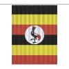TAIZIYEAH Shower Curtains for Bathroom Uganda Flag Shower Curtains Washable Bath Curtains for Hotel Showers and Bathtubs,with Hooks 55x72Inch140x183cm view 1