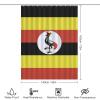 TAIZIYEAH Shower Curtains for Bathroom Uganda Flag Shower Curtains Washable Bath Curtains for Hotel Showers and Bathtubs,with Hooks 55x72Inch140x183cm view 2