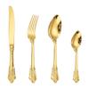 40 Piece Gold Silverware Set for 10 Palace Flatware Sets With Exquisite Relief Pattern 18/10 Stainless Steel Home Kitchen Wedding Restaurant Cutlery Utensils Include Knifes Forks and Spoons view 1
