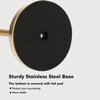 Paper Towel Holder Stand with Sturdy Base Fits Standard and Jumbo Sized Paper Towel, Paper Towel Holder Countertop (Gold) view 4