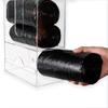 Aphbrada Trash Bag Dispenser Roll Holder for Plastic Bag, 2 in 1 Acrylic Garbage Bag Dispenser Organizer Holder for Cabinet, Wall Mount Kitchen Trash Can Liner Holder for Grocery Bag, Clear view 3