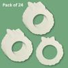 Factory Direct Craft Pack of 24 Unfinished Wood Wreath Cutouts - Christmas Wreath Wooden Shapes for Holiday Crafts and Winter Decorations - Made in USA (Size: 4-1/4" H x 3-3/4" W) view 3