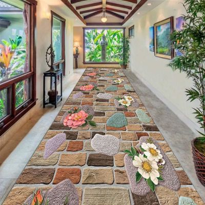 GRAPKS Contemporary Hallway Runner Rug, Soft Non Slip Easy to Clean Carpet Runner for Home Kitchen Corridor or Stairs, 1m/2m/3m/4m/5m/6m Long Carpet (Size : 2.3 ft x 14.8 ft)