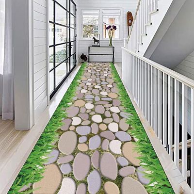 GRAPKS Contemporary Hallway Narrow Runner Rug, Modern Washable Area Rug Hall Corridor or Stairs Carpet Runner Mat 1m/2m/3m/4m/5m/6m Extra Long Carpet (Size : 2.3 ft x 14.8 ft)