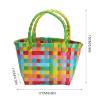 2 pcs Storage basket shopping bag market basket bags for women purse shopping tote Shelf Organizers Small Toy travel plastic Woven view 2