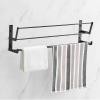 CTVR Stainless Steel Slippers Rack, Bathroom Door Slippers Organizer Stand, Wall Mounted Towel Hanger, for Kitchen, Entryway, Easy to Assemble (Size : 60 * 19 * 13.5cm) view 4