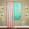 Today's Curtain Emelia Original Voile Panel 95", Rose, 60" W x 95" L view 2