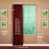 Today's Curtain Emelia Original Voile Panel 95", Burgundy, 60" W x 95" L view 2