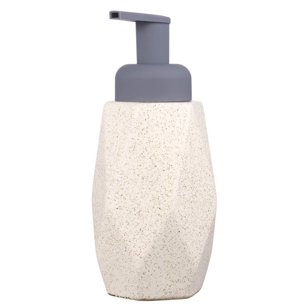 Cabilock 1pc Ceramic Foaming Lotion Dispenser Press Button Liquid Soap Dispenser for Stylish Bathroom Decor Functionality