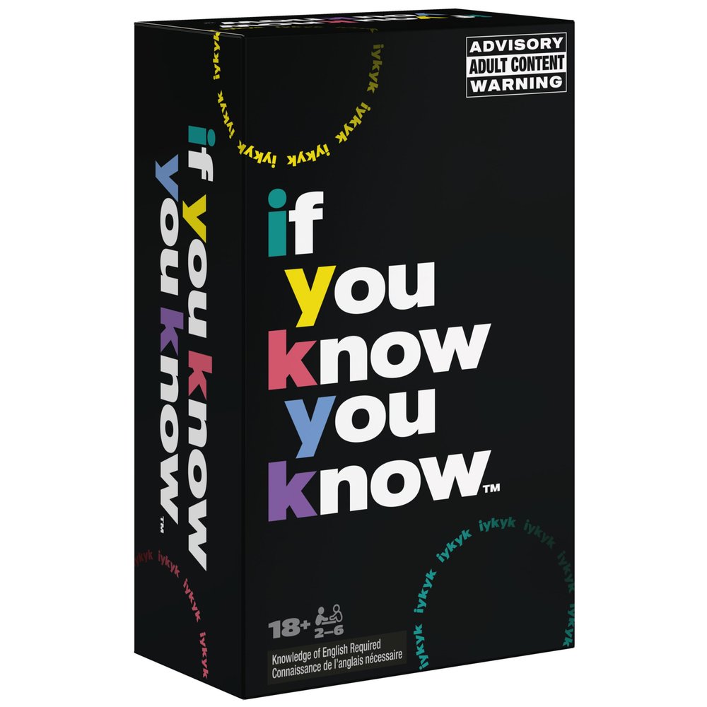 Spin Master Games, If You Know You Know IYKYK Card Game, Adult Party Game for Bachelorette Parties, College, Birthday, for Adults & Teens Ages 18+