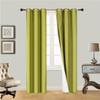 1 Piece Adam Drape Window Treatment Curtain Thermal Insulated White Coating Blackout Antique Grommets (Lime Lima, 108" Extra Long) view 2
