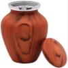 4-Pack of Wood Finish Keepsake Cremation Urns for Ashes - Aluminum Urns with Painted Wood Finish - 3 Cubic Inch Capacity [2.5 tablespoons of cremains] - for The Sharing of Ashes view 3