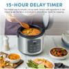 AROMA Professional Digital Rice Cooker, Multicooker, 4-Cup (Uncooked) / 8-Cup (Cooked), Steamer, Slow Cooker, Grain Cooker, 2Qt, Stainless Steel Exterior, ARC-994SG view 3