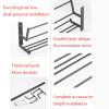 CTVR Stainless Steel Slippers Rack, Bathroom Door Slippers Organizer Stand, Wall Mounted Towel Hanger, for Kitchen, Entryway, Double-Decker (Size : 70 * 19 * 13.5cm) view 3