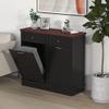 Betterhood Tilt Out Trash Cabinet 10 Gallon Wooden Free Standing Laundry Sorter Cabine,Recycling Cabine with Hideaway Drawer,Tilt Out Trash Cabinet Can Bin Kitchen view 1