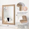 AAZZKANG Rustic Mirrors for Wall Rectangle Wooden Frame Hanging Mirror for Bedroom Bathroom Living Room Entryway Small view 2