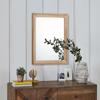 AAZZKANG Rustic Mirrors for Wall Rectangle Wooden Frame Hanging Mirror for Bedroom Bathroom Living Room Entryway Small view 3