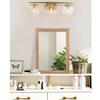 AAZZKANG Rustic Mirrors for Wall Rectangle Wooden Frame Hanging Mirror for Bedroom Bathroom Living Room Entryway Small view 4