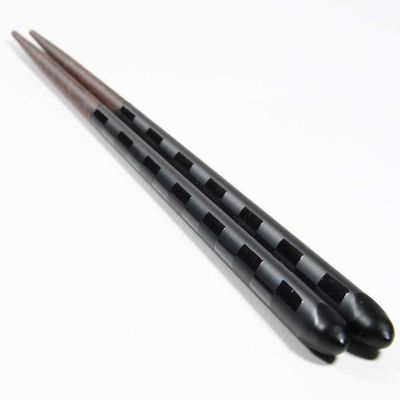 Shadow Play Triangular Japanese Wood Chopsticks, 1 Pair, 9.25 Inches Long, Made in Japan