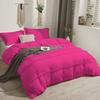 TONY'S TEXTILES 1 Piece Boho Chic Pom Pom Comforter, All Season Down Alternative Bedding Comforter - (Super King Size, Hot Pink) 1000 Thread Count | 550 GSM Filling view 1
