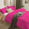 TONY'S TEXTILES 1 Piece Boho Chic Pom Pom Comforter, All Season Down Alternative Bedding Comforter - (Super King Size, Hot Pink) 1000 Thread Count | 550 GSM Filling view 3
