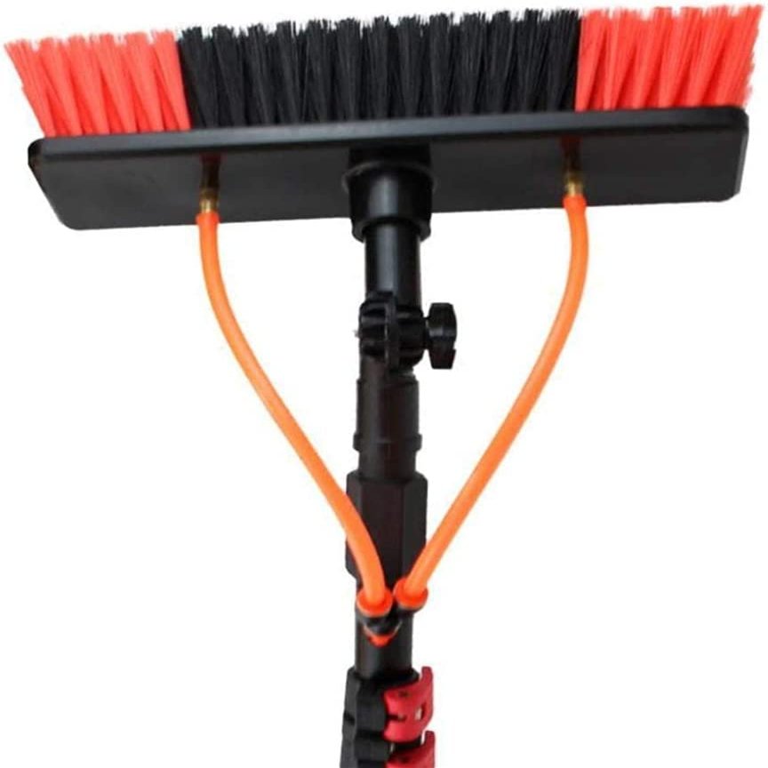 Water Fed Pole Kit,Water Fed Brush Window Cleaning Brush, Cleaner Kit, Water/Hose Fed Pole, Cleaning Photovoltaic And Solar Panels / 30cm Water Brush, (Size : 12FT/3.6M)