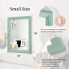 AAZZKANG Wood Framed Mirror Rectangle Modern Farmhouse Wall Mirrors Decor for Bedroom Living Room Bathroom Dressing Room Small Green view 2