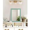 AAZZKANG Wood Framed Mirror Rectangle Modern Farmhouse Wall Mirrors Decor for Bedroom Living Room Bathroom Dressing Room Small Green view 4
