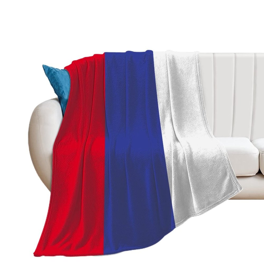 Blanket Russia Flag Soft Warm Flannel Throw Blanket Four Season Blanket Suitable for Bedroom Bed and Sofa ?40"x50"