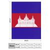 Blanket Cambodia Flag Soft Warm Flannel Throw Blanket Four Season Blanket Suitable for Bedroom Bed and Sofa ?40"x50" view 2