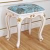 LOJOO Vanity Benches Square Vanity Stool with ABS Plastic Steel Leg,17inch Tall Dressing Makeup Stool, Padded Bench, Piano Seat Chair Bench in Bedroom, Bathroom (Color : 9) view 1