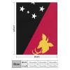 Blanket Papua New Guinea Flag Soft Warm Flannel Throw Blanket Four Season Blanket Suitable for Bedroom Bed and Sofa ?50"x60" view 2